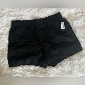 NWT Old Navy Women's Black Linen Shorts, Size Medium